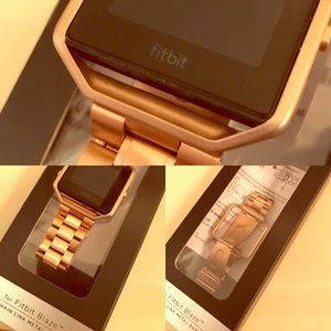 FITBIT - BLAZE - GOLD/ROSEGOLD METAL BAND